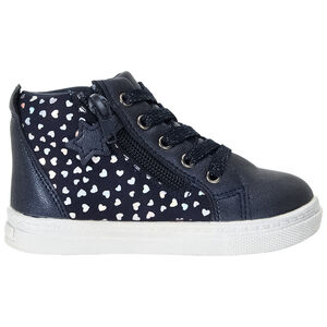 Botines marinos con cordones y cremallera para bebé niña  Main Botines marinos con cordones y cremallera para bebé niña