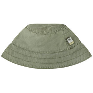 Gorro tipo bob en sarga con etiqueta de palmera para bebé niño 