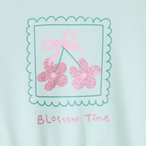 Sudadera oversized estampada para bebé niña 