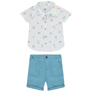 Conjunto 2 piezas bebé niño con estampado de dinosaurios 