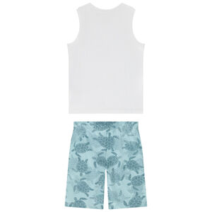 Conjunto 2 piezas de jersey con estampado de tortuga niño 