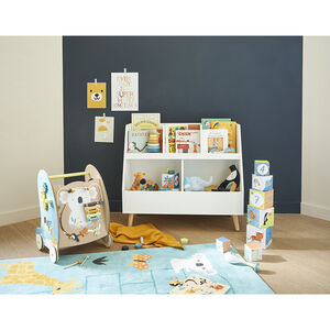 Mueble estantería con caja de juguetes 