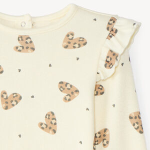 Camiseta de manga larga para bebé niña con estampado divertido 
