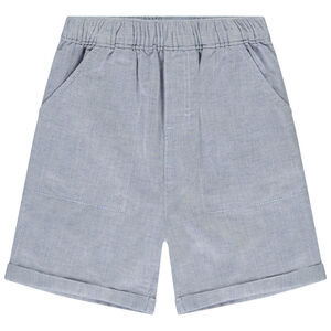 Bermudas de popelina con efecto jaspeado para bebé niño 