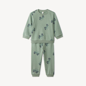 Conjunto de chándal bebé niño con estampado de coches 