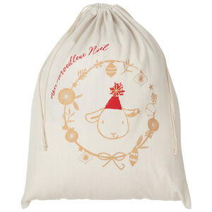 Pochon de tela para regalos de Navidad 