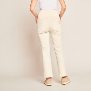 Vaqueros rectos de embarazo con cinturilla alta 