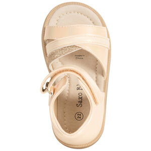 Sandalias velcro efecto irisado para bebé niña 