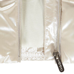 Doudoune sin mangas bicolor efecto nacarado para niña bebé 