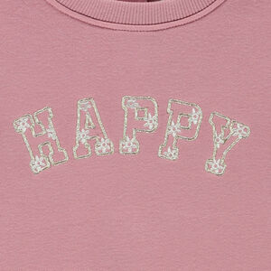 Sudadera de felpa con parche bordado para bebé niña 