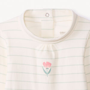 Lote de 3 bodies de manga larga con cuello vuelto para bebé niña 