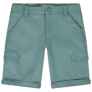 Bermuda liso estilo cargo para niño 