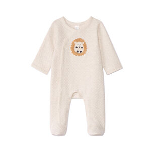 Pelele acolchado con parche de erizo para bebé 