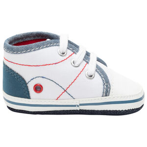 Zapatillas suaves con detalles de mezclilla 