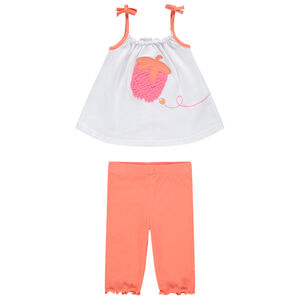 Ensemble tunique motif fraise et legging court Main Ensemble tunique motif fraise et legging court