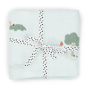 Muselina 120 x 120cm Playground - Azul 
