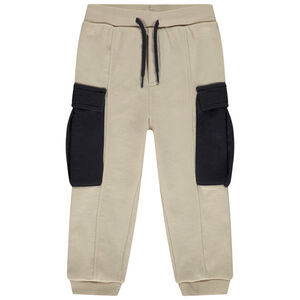 Jogging de felpa con bolsillos contrastados para bebé niño 