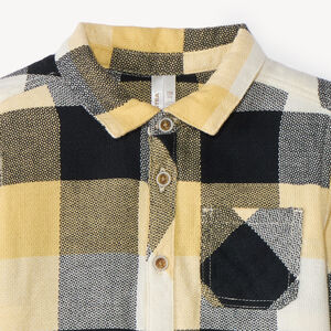 Camisa de cuadros de manga larga para bebé niño 