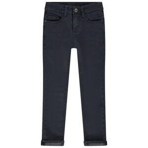 Vaqueros slim en denim liso para niño  Main Vaqueros slim en denim liso para niño