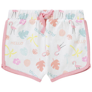 Short de deporte estampado fantasía para bebé niña 