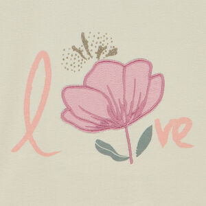 Camiseta de manga corta con nudo para niña 