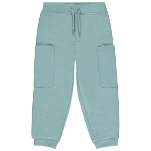 Chándal de felpa liso con bolsillos para bebé niño 