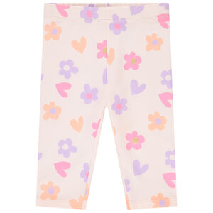 Pantalón corsario de jersey con estampado fantasía para bebé niña 