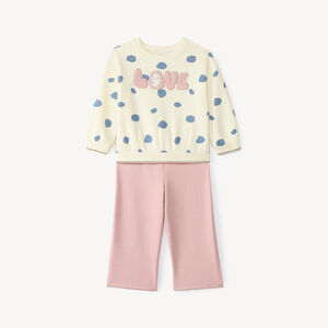 Conjunto de chándal para niña bebé con estampado original 