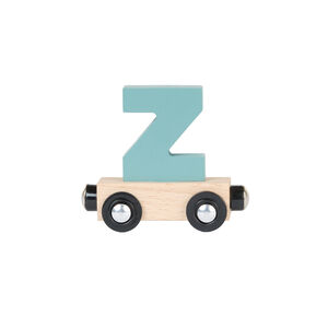 Wagon de madera con letra "Z" - verde 