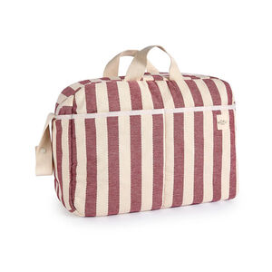 Bolso maternidad 30x47cm Granate Stripe 