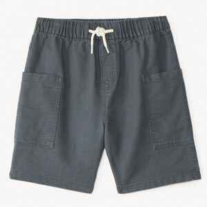 Bermudas lisas con bolsillos de carpintero para niño 