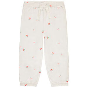 Pantalón jogging de felpa con bordados para bebé niña  Main Pantalón jogging de felpa con bordados para bebé niña