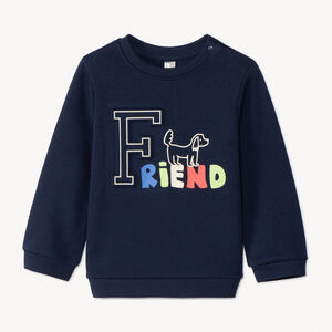 Sudadera de felpa con estampado en relieve para bebé niño 