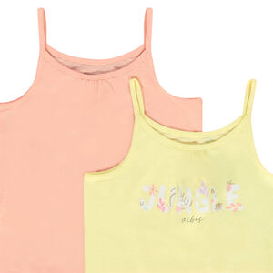 Pack de 5 camisetas sin mangas de jersey para niña.  Main Pack de 5 camisetas sin mangas de jersey para niña.