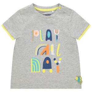 T-shirt manches courtes à texte printé 