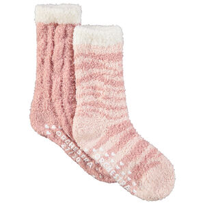 Pack de 2 pares de calcetines antideslizantes de fantasía para niña  Main Pack de 2 pares de calcetines antideslizantes de fantasía para niña