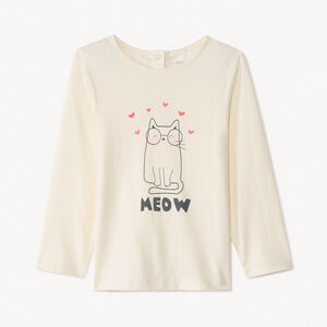 Camiseta de manga larga estampada para bebé niña  Main Camiseta de manga larga estampada para bebé niña