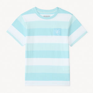 Camiseta de rayas de manga corta para niño 