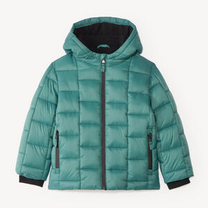 Chaqueta de niño para climas muy fríos con capucha de micropolar 
