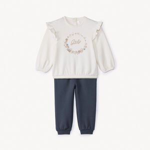 Conjunto de chándal de scuba para niña bebé 