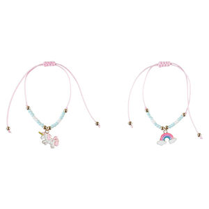 Lote de 2 pulseras con colgantes de fantasía para niña  Main Lote de 2 pulseras con colgantes de fantasía para niña