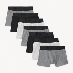 Lot de 7 boxers unis pour garçon   Main Lot de 7 boxers unis pour garçon