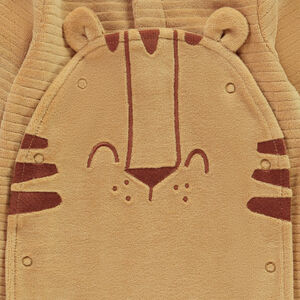 Pelele divertido de terciopelo con estampado de tigre para bebé niño 