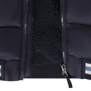 Chaqueta acolchada efecto color block forrada en sherpa para niño 