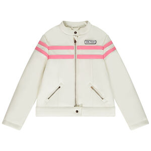 Perfecto style motard en simili cuir doublé pour fille 