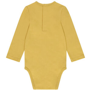 Lote de 3 bodies de manga larga lisos para bebé 