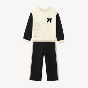 Conjunto de 2 piezas de sudadera y pantalón de chándal para niña Stitch Disney 