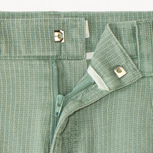 Bermudas de tela texturizada con efecto rayado para niño 