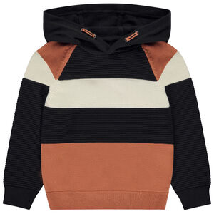 Sudadera con capucha efecto color block para niño 