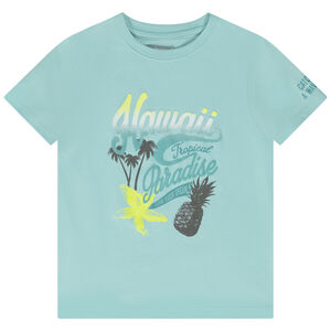 Camiseta manga corta print Hawaii para niño 